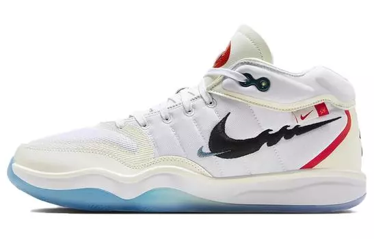 Баскетбольные кроссовки унисекс Nike Air Zoom GT Hustle, White/Navy/Red