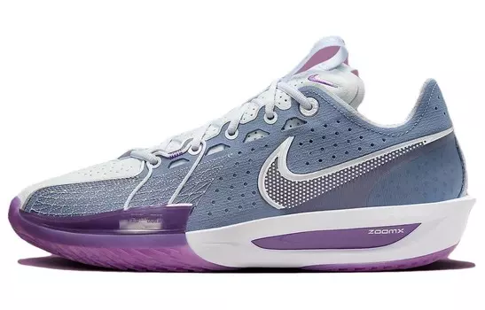 Баскетбольные кроссовки унисекс Nike Air Zoom GT Cut 3, White/Virtual Blue/Prism Purple
