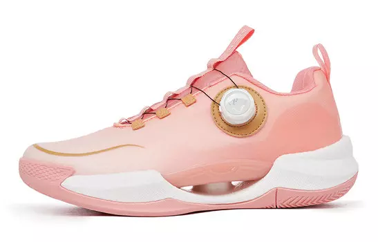 Баскетбольные кроссовки унисекс с низким верхом белые/розовые Voit