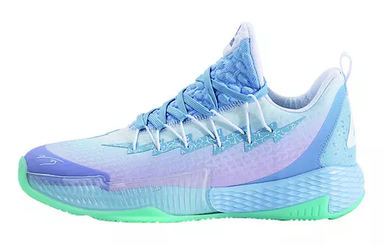 Баскетбольные кроссовки унисекс с низким верхом небесно-голубого цвета Peak