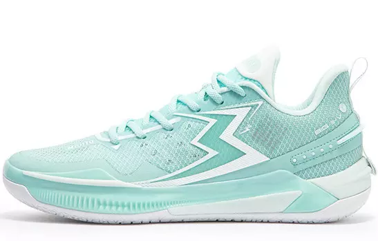 Баскетбольные кроссовки унисекс с низким верхом цвета морской волны/тюль-синие 361°