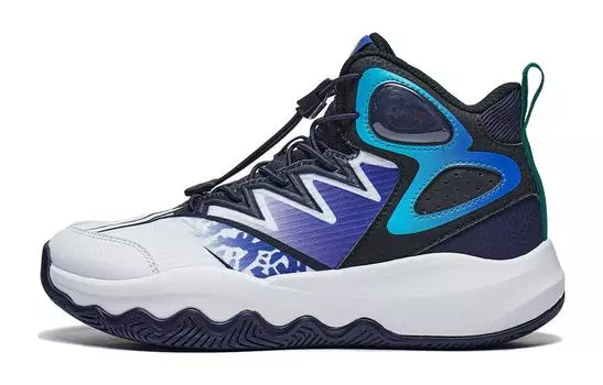 Баскетбольные кроссовки Vanguard Primary 3.0 V2 для детей GS High-top University Blue/Black/White Lining Young, синий