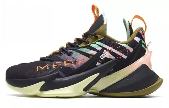 Баскетбольные кроссовки War Mastiff 2.0 мужские, среднего размера, черные/зеленые Xtep