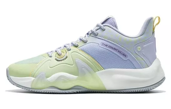 Баскетбольные кроссовки War Mastiff 3.5 мужские с низким верхом желейно-зеленые/снежно-голубые Xtep