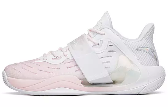 Баскетбольные кроссовки Water Flower 4 мужские с низким верхом белые/пудровые Anta