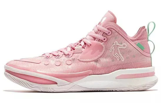 Баскетбольные кроссовки Wind Blade 3PRO Basketball Shoes Men Low-Top Pink Qiaodan