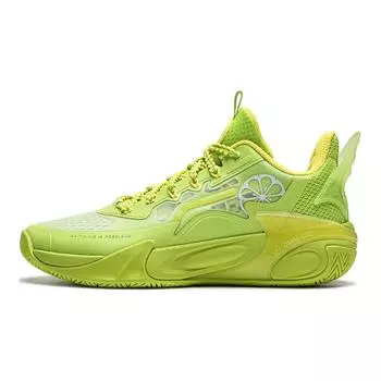 Баскетбольные кроссовки Wind Shadow 2.0 для детей GS Low-top Kiwi Yellow/Lime Green Lining Young, желтый