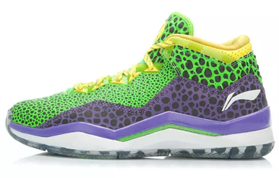 Баскетбольные кроссовки WOW 3 мужские, среднего размера, зеленые Lining
