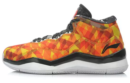 Баскетбольные кроссовки WOW 3 мужские, среднего размера, оранжевого цвета Lining