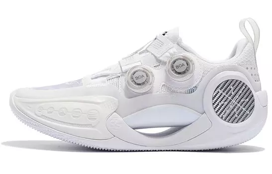 Баскетбольные кроссовки WOW 9 мужские с низким верхом белого цвета Lining