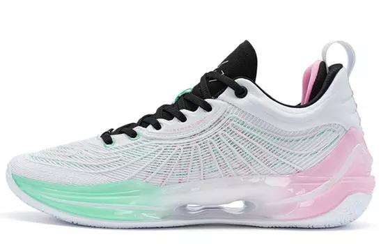 Баскетбольные кроссовки Youyun 8 Generations для мужчин с низким верхом, новые, белые/флуоресцентные, светло-бирюзовые Xtep