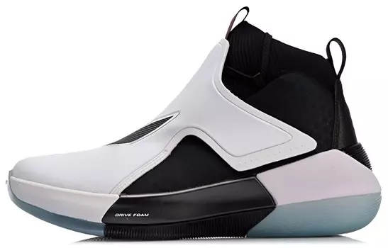 Баскетбольные кроссовки YuShuai 12 мужские высокие черные/белые Lining