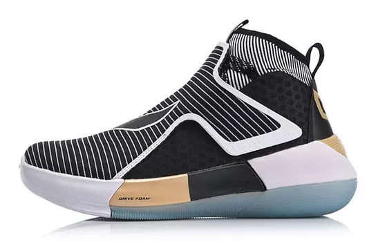 Баскетбольные кроссовки YuShuai 12 мужские высокие черные Lining