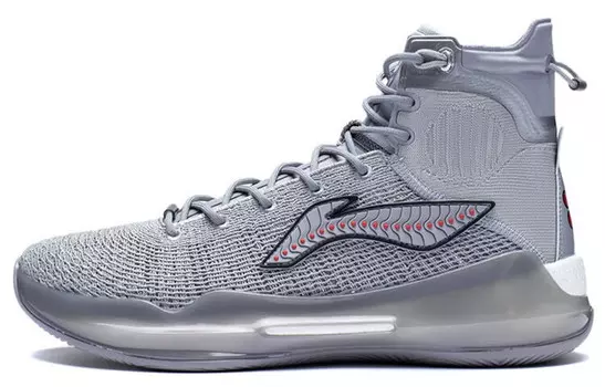 Баскетбольные кроссовки YuShuai 13 Boom мужские высокие серые Lining