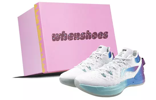 Баскетбольные кроссовки YuShuai 13 мужские с низким верхом розовые/синие/фиолетовые Lining