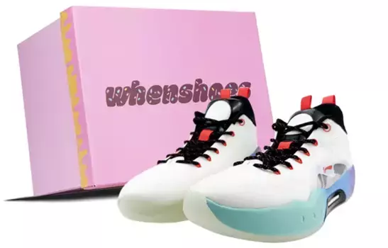 Баскетбольные кроссовки YuShuai 14 мужские с низким верхом розовые/синие/фиолетовые Lining