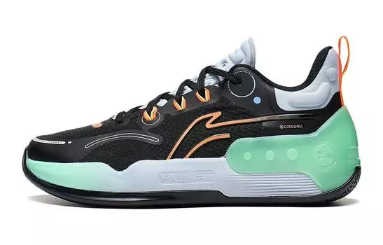 Баскетбольные кроссовки YuShuai 16 V2 для детей GS Low-top черные/зеленые Lining Young