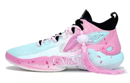 Баскетбольные кроссовки YuShuai 18 Basketball Shoes Men Mid-Top Blue Lining