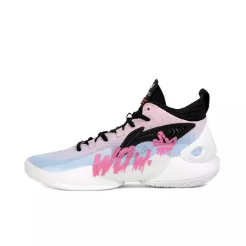 Баскетбольные кроссовки YuShuai 18 Basketball Shoes Men Mid-Top Pink Lining, цвет Sky Blue
