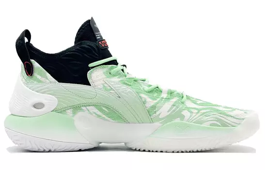 Баскетбольные кроссовки YuShuai 18 мужские, среднего размера, зеленые Lining