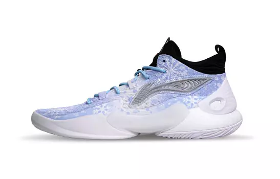 Баскетбольные кроссовки YuShuai 18 мужские, среднего размера, белые/синие Lining