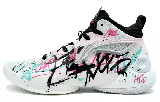 Баскетбольные кроссовки YuShuai 18 мужские, среднего размера, черные Lining