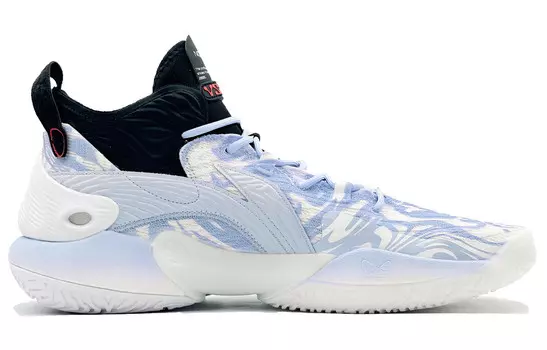 Баскетбольные кроссовки YuShuai 18 мужские, среднего размера, синие Lining