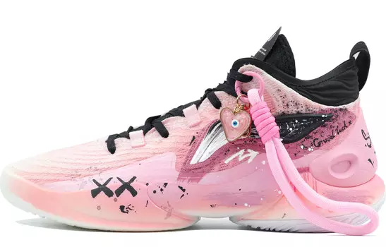 Баскетбольные кроссовки YuShuai 18 мужские, среднего размера, белые Lining