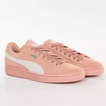 Баскетбольные кроссовки замшевые классические Puma, розовый