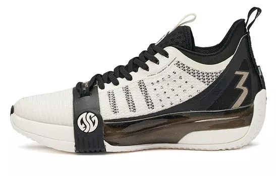 Баскетбольные кроссовки Zen 3 мужские, среднего размера, белые/черные 361°
