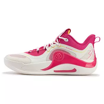 Баскетбольные кроссовки Zen Team Basketball Shoes Men Low-Top Feather White / Lantern Begonia 361°