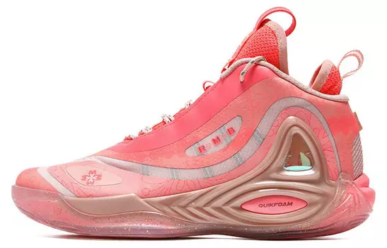 Баскетбольные кроссовки Zengo Basketball Shoes Men High-Top Neon Pink 361°