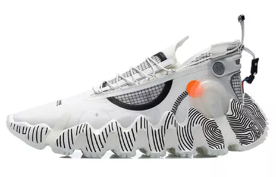 Баскетбольные кроссовки женские низкие черные/белые Lining