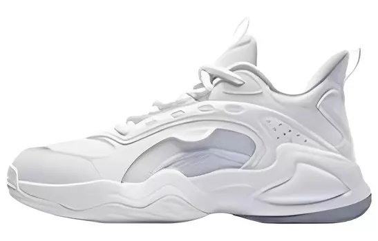 Баскетбольные кроссовки женские с низким верхом белые/пудровые Qiaodan