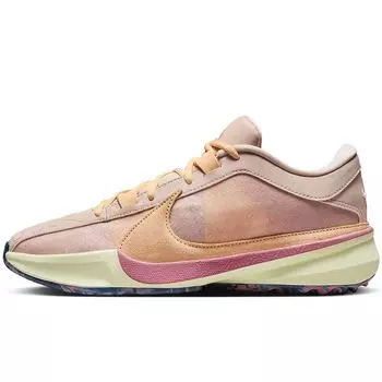 Баскетбольные кроссовки ZOOM FREAK 5 CREAM CITY Nike, цвет Fossilstein/Himmlisches Gold/Alabaster Wei