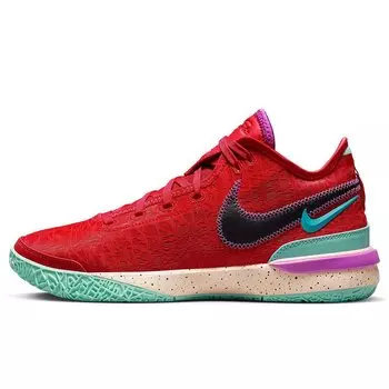 Баскетбольные кроссовки ZOOM LEBRON NXXT GEN METABRON Nike, цвет Rot/Schwarz/Nebula Grnblau/Emerald