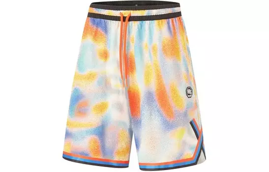 Баскетбольные шорты Badfive мужские с полноцветным принтом Lining, цвет Full color print
