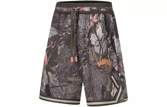 Баскетбольные шорты Badfive мужские с принтом листьев Lining, цвет Leaf Print