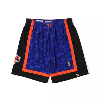 Баскетбольные шорты Mitchell & Ness X Bape X Mitchell & Ness унисекс A Bathing Ape, синий