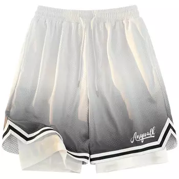 Баскетбольные шорты унисекс Anywalk, Сине-белый градиент