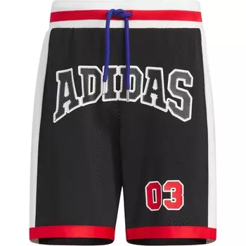Баскетбольные шорты унисекс черные Adidas, черный