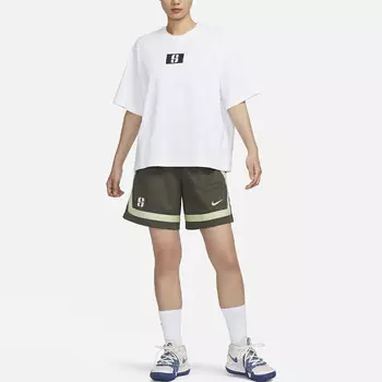 Баскетбольные шорты женские оливково-зеленые Nike