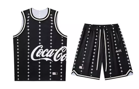 Баскетбольный костюм унисекс Coca-Cola, черный