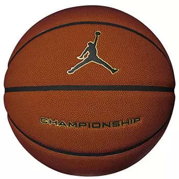 Баскетбольный мяч Чемпионат 8П Jordan, цвет Orange/Schwarz/Gold/Schwarz