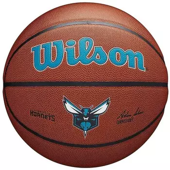 Баскетбольный мяч NBA Charlotte Hornets Team Alliance Wilson, золотой