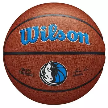 Баскетбольный мяч NBA Dallas Mavericks Team Composite Wilson, цвет Baby Blue