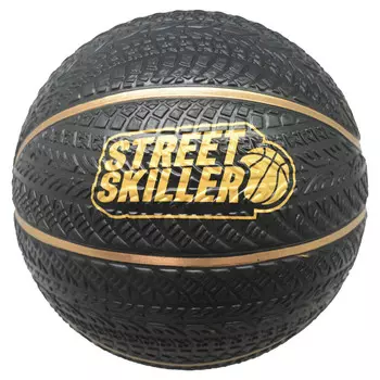 Баскетбольный мяч STREETSKILLER "Ultimate Grip" черный/золотой