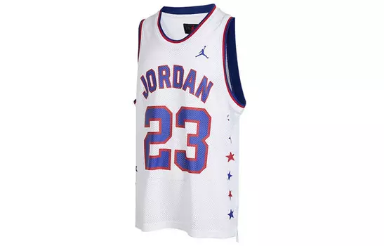 Баскетбольный тренировочный спортивный майка белый Jordan, белый