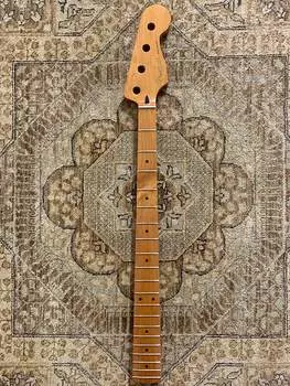Басовый гриф Fender из жареного клена для джаза с 20 ладами Medium Jumbo #1861 Fender Roasted Maple Jazz Bass Neck w/ 20 Medium Jumbo Frets #1861
