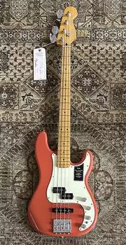 Басс гитара 2023 Fender Player Plus Precision Bass in Fiesta Red w/ Gig Bag, Pro Setup #8170